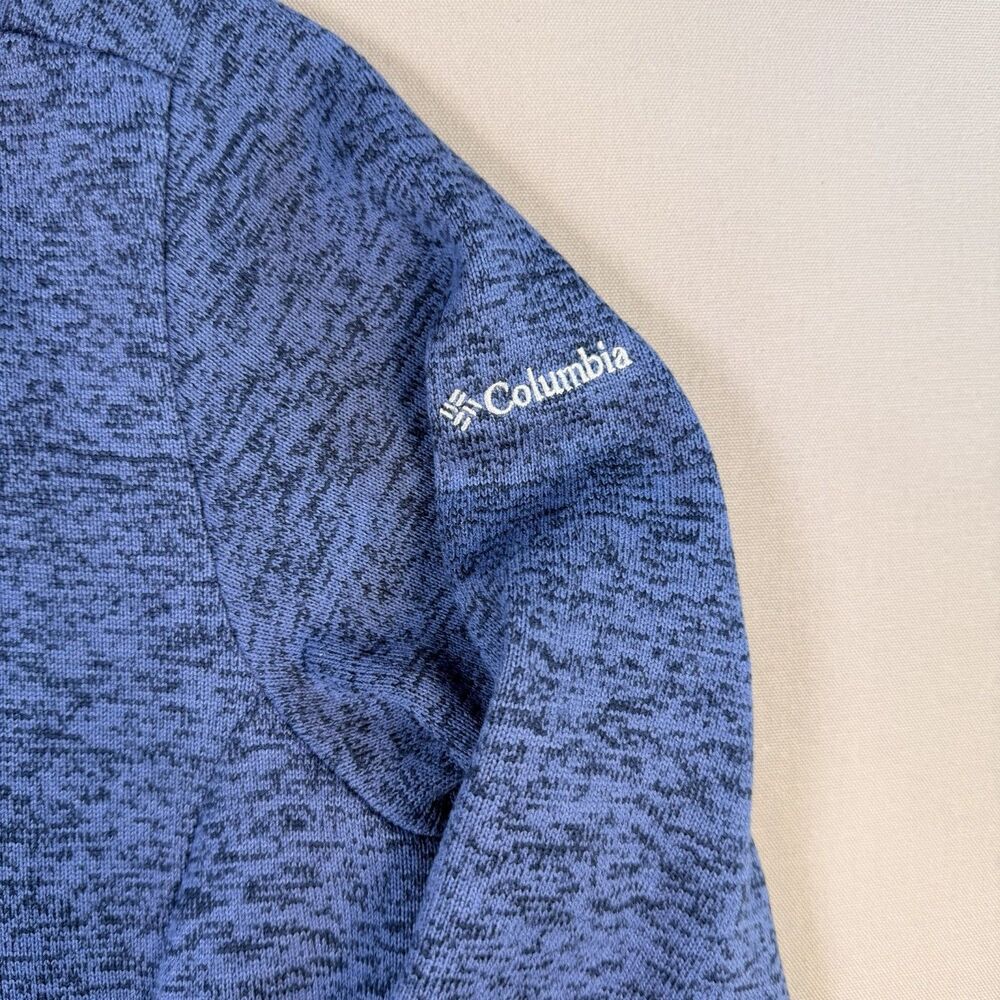 Columbia Women's Darling Days Hoodie Button Down Heathered Blue Size Large - Picture 4 of 10